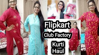 Flipkart Kurti Haul Rs 400 to 600/Club Factory FootWear/Chish beauty