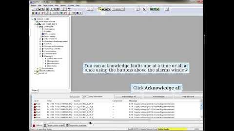 41: How to use and Alarm History in Sinamics STARTER