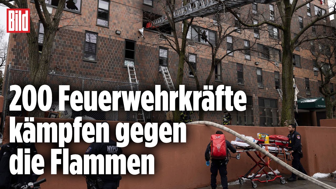 Feuer im Hochhaus: 19 Menschen sterben bei einem Brand in New York