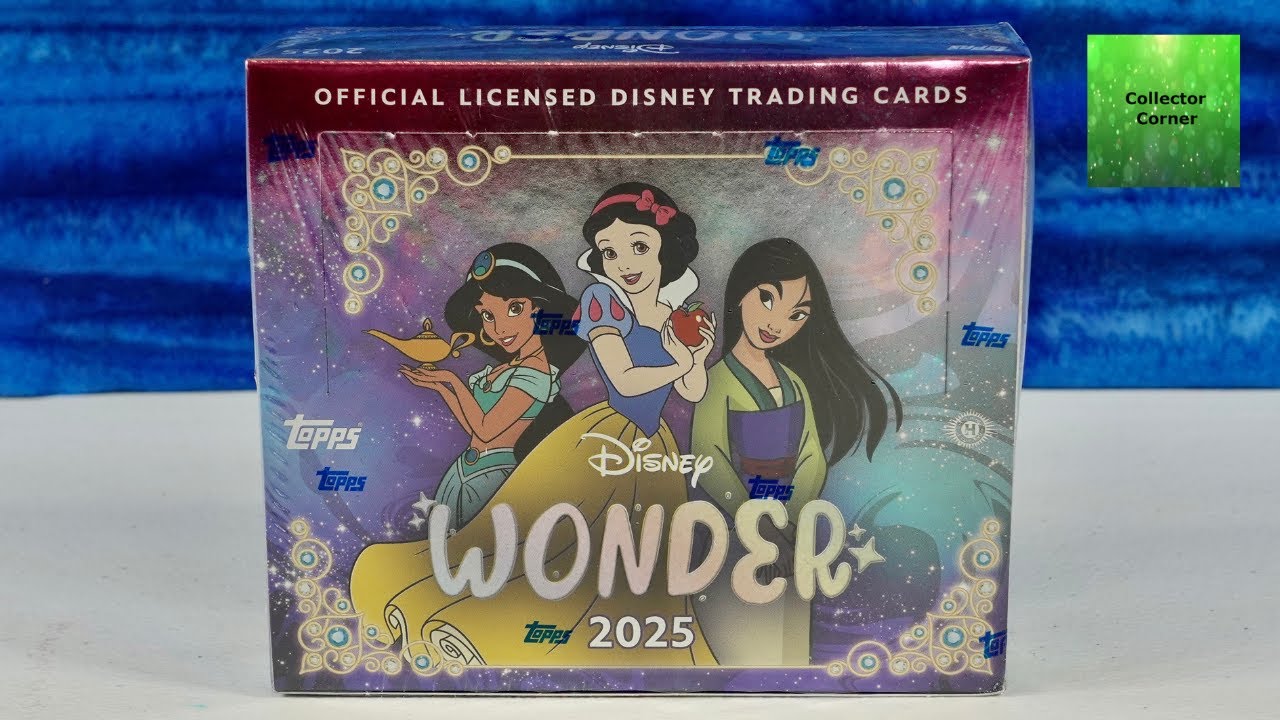 Распаковка бустерной коробки коллекционных карточек Disney Wonder 2025 Topps.