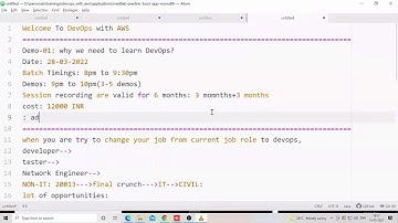 DEVOPS with AWS on LINUX  by Mr. Narsi Sir