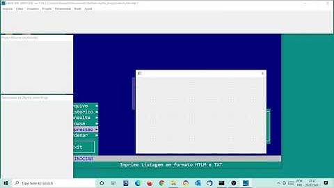 Conversão Clipper Summer para Harbour Gráfico – Menu e Tela principal - Video 06