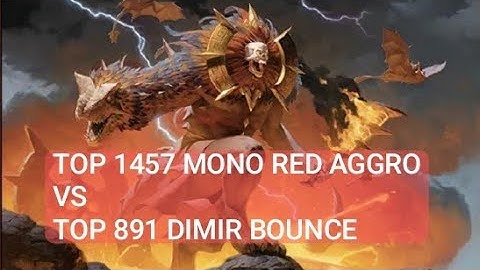 Top 1457 Mono Red Aggro vs Top 891 Dimir Bounce | Standard | Mythic Rank | MTG Arena