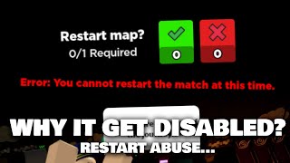 Why Do Restart Map Get Disabled? Abuse Issue | TDS (Roblox)