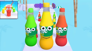 JUICE RUN All Levels Gameplay Walkthrough - Satisfying Mobile Games 204 - 208 🥤