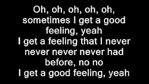 Flo Rida - Good Feeling(Lyrics on screen)