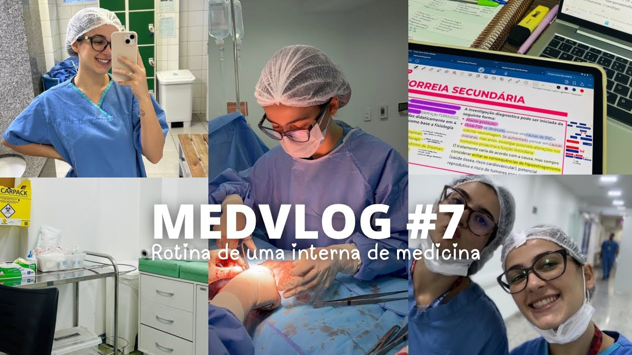 MEDVLOG #7 - ROTINA NO ESTÁGIO DE CIRURGIA GERAL E MUITO ESTUDO