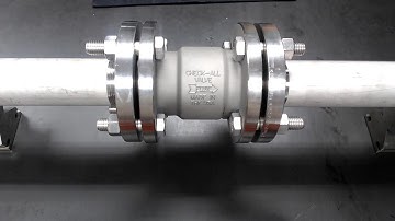 HVFD Flanged Check Valve Installation