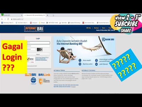 Gagal Login Internet Banking BRI | Tutorial Reset Password