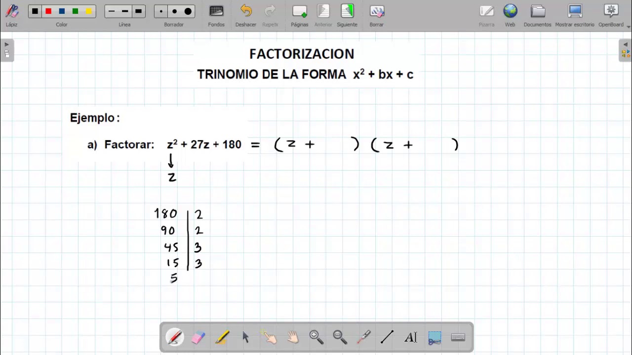 Trinomios que no son cuadrados perfectos ejemplo 1 - YouTube