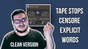 Mixing Rap Vocals | Tape stop to clean explicit words ( Clean Version )