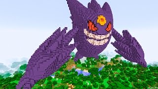 MINECRAFT VS POKEMON GO : MEGA GENGAR VS REZENDEEVIL !!!