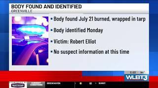 Man found burned wrapped in tarp in Greenville