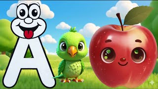 A For Apple B For Bool A To Z Alphabet Learning Video For Kids Abcd Phonics Cartoon Video