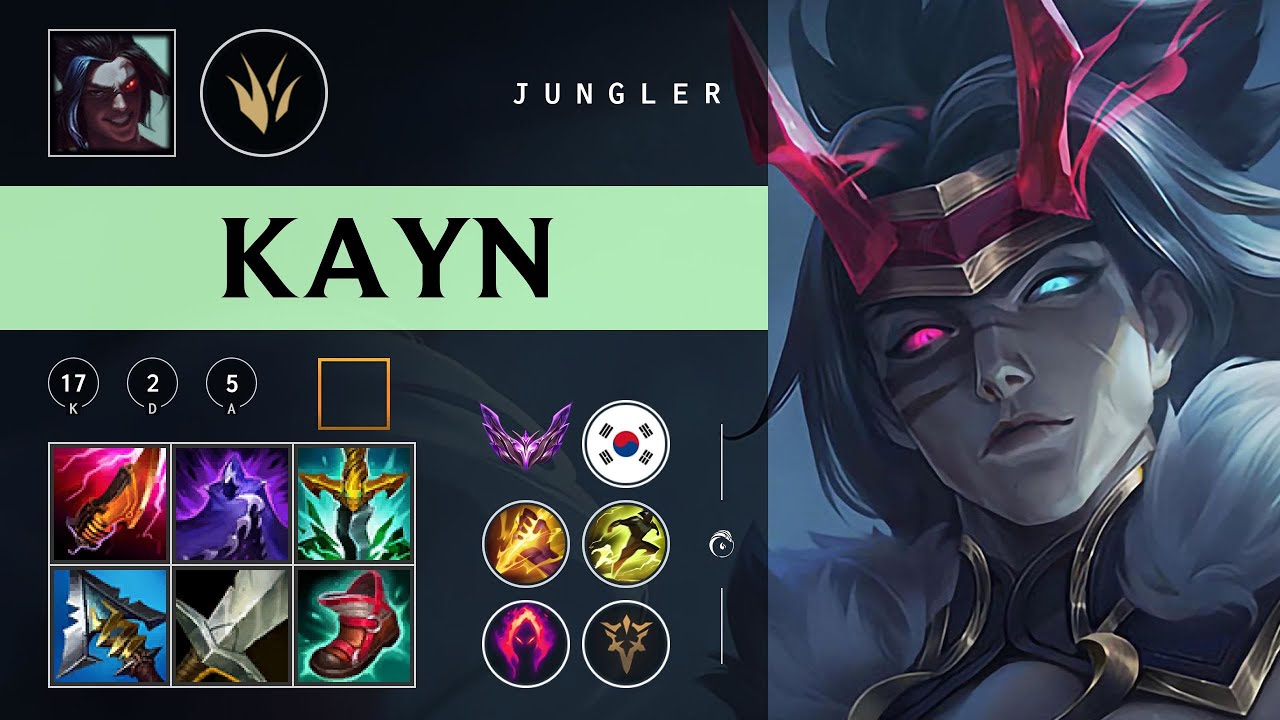 Kayn Jungle vs Qiyana - KR Master Patch 26.02
