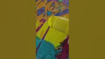 #Shorts_How to paint with Solid Tempera Sticks