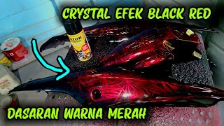 Crystal efek black red