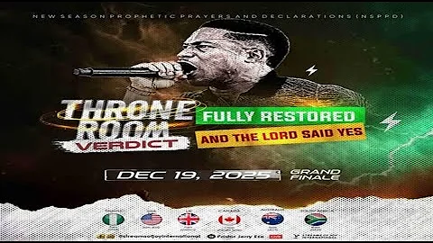 THRONE ROOM VERDICT//FULLY RESTORED//AND THE LORD SAID YES [DAY 5] || NSPPD || 19TH DECEMBER 2025