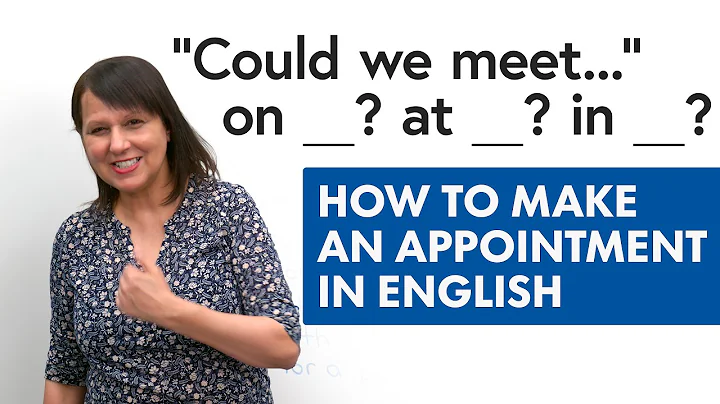 How to Make an Appointment in English – Prepositions & Expressions