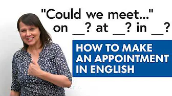 How to Make an Appointment in English – Prepositions & Expressions