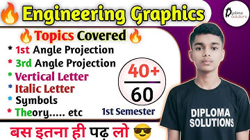 🔥Engineering Graphics || Mahamerathon Class || Polytechnic 1st Semester || By-Maneesh Sir 