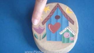 3-3 Tutorial Pintura Country Casitas Pintura Decorativa - Pintura Facil Para Ti