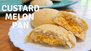 How to make Custard Melon Pan / Recipe カスタードたっぷり！クリームメロンパン レシピ