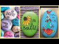 DIY PAinted Rocks With Inspirational Quotes Ideas