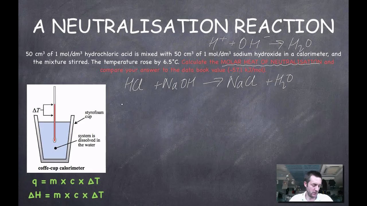 enthalpy change of neutralization