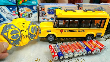 Unboxing RC City School Bus, New Energy Remote Control Police Car, EV RC city bus, RC ambulance