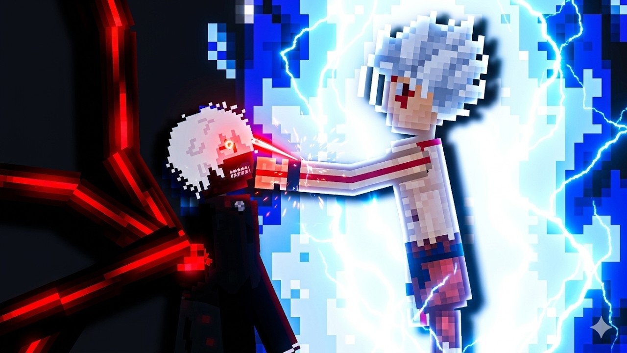 Kaneki Ghoul vs Goku Power Fight in People Playground - YouTube