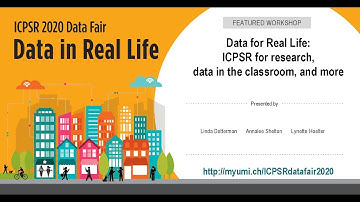Data for Real Life: ICPSR for Research, Data in the Classroom, and More