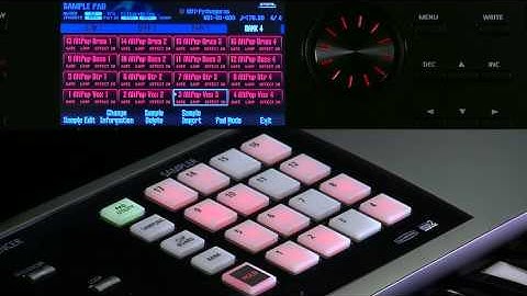 Roland FA-06/FA-07/FA-08 walk-through 7: An instant-access performance sampler at your fingers.