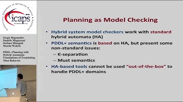 ICAPS 2015: "PDDL+ Planning with Hybrid Automata: Foundations of Translating Must Behavior"