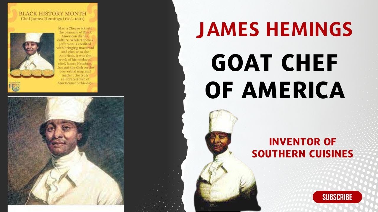 James Hemings, Master Chef! Creation of so many American cuisines! Lovers meals!