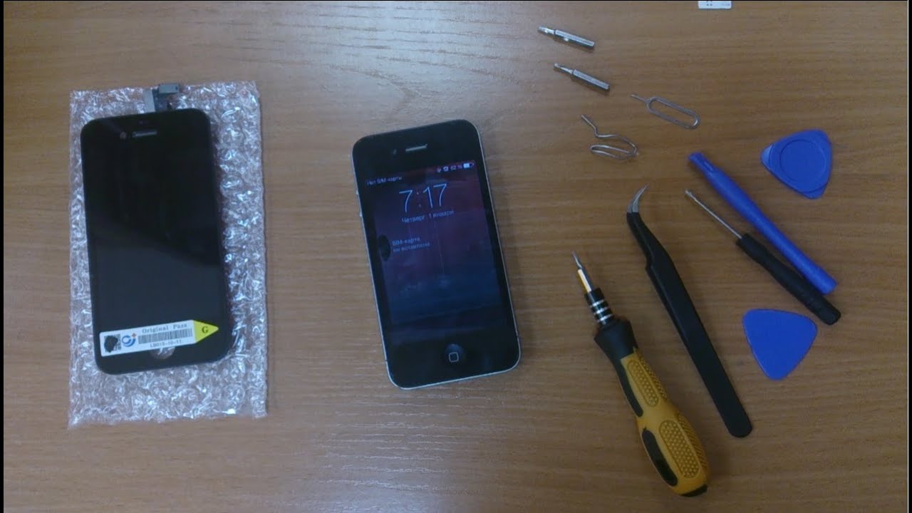 замена экрана iphone 4 видео замена экрана iphone 4 видео
