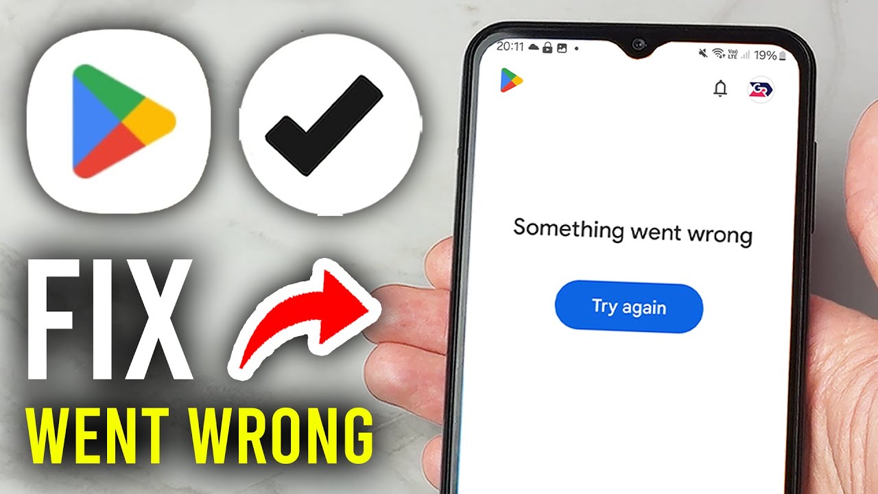How To Fix Google Play Store Something Went Wrong - Step By Step - YouTube
