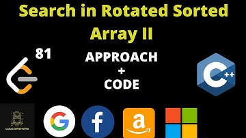 Search in Rotated Sorted Array II leetcode  | leetcode 81 | leetcode november challenge