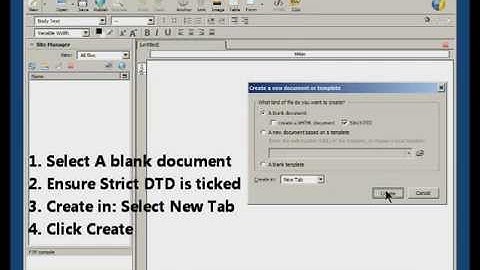 Kompozer Make a basic web page