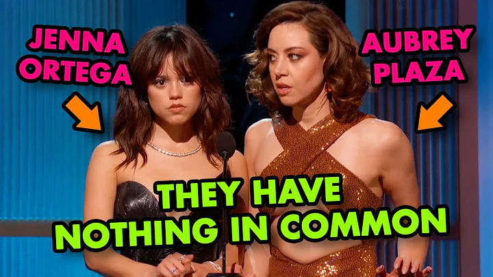 Jenna Ortega and Aubrey Plaza At The SAG Award 2023.