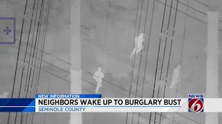 Neighbors wake up to burglary bust
