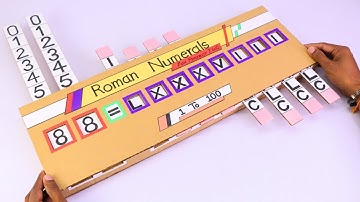 Roman Numbers Maths Project 1 to 100 | How to make maths project working model | Best Maths Project