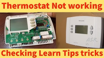 HVAC Digital thermostat not working how checking power 24v R,Y,C,G Very useful information Learn