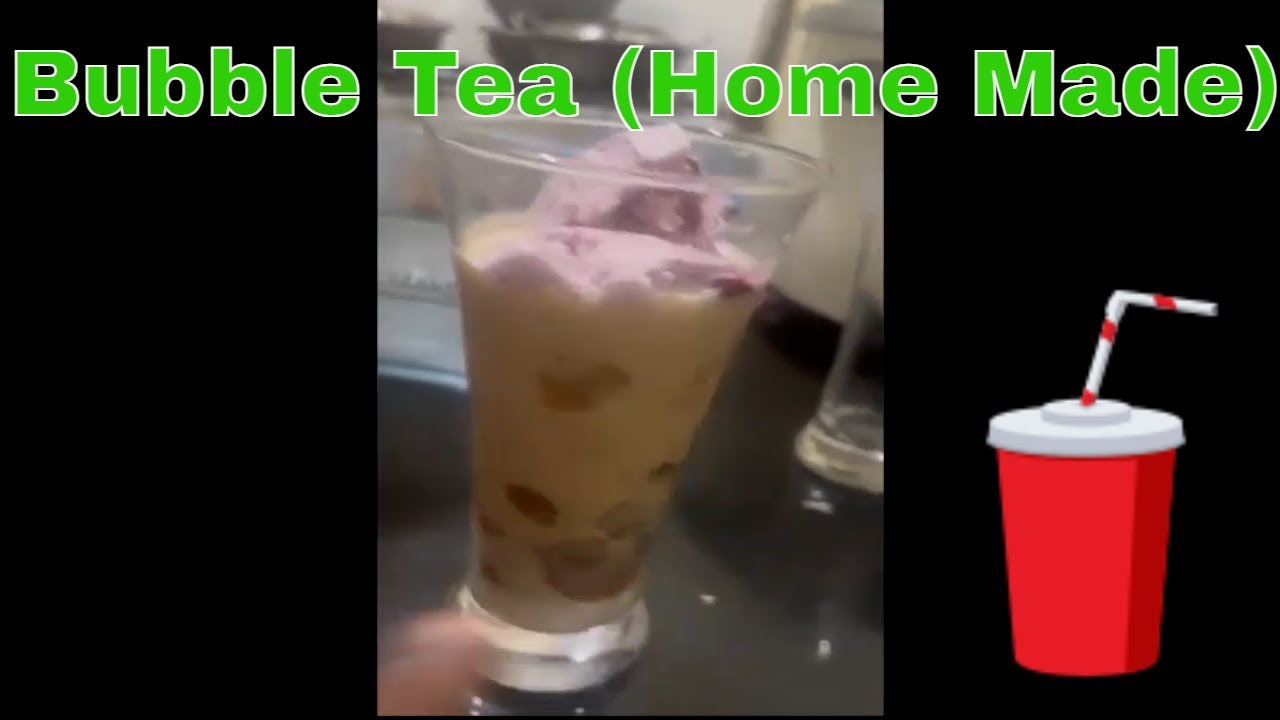 Home made Bubble Tea 🥤#bubble #tea | බබල් ටී - YouTube