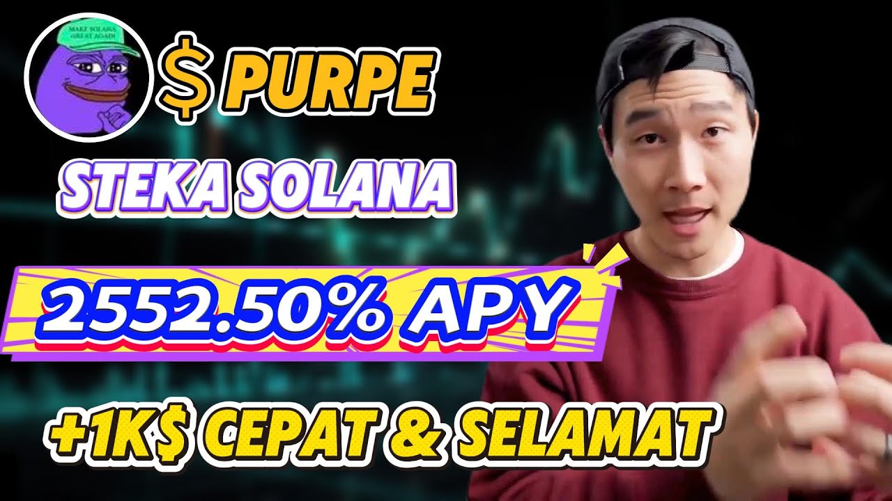 Tip farming: stake PURPE token di Purple Pepe solana untuk 2552.50% APY