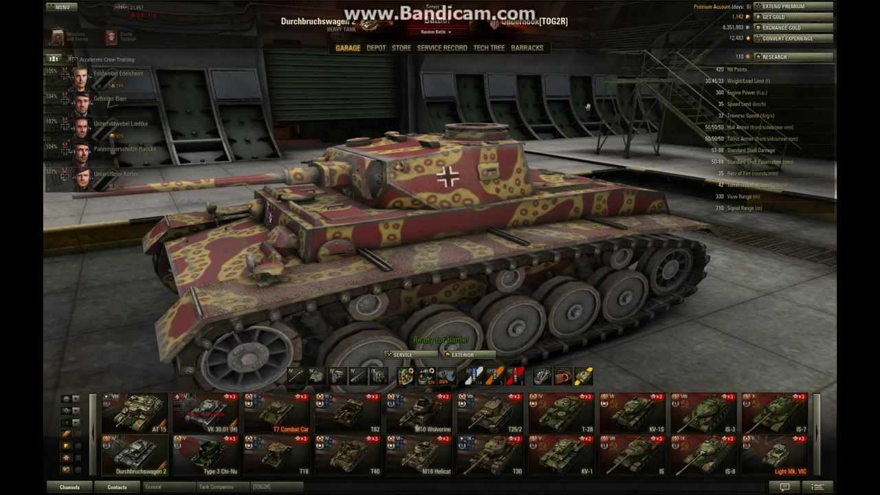 Durchbruchswagen 2 Tank Review World Of Tanks Youtube
