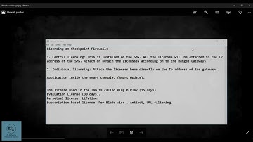 Checkpoint Firewall Licensing Overview | Checkpoint Course | Udemy