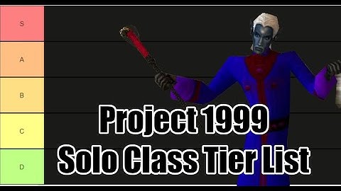 Solo Class Tier List - Momentary on Project 1999