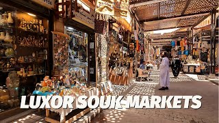 Egypt Day 8: Souk Market in Egypt Luxor and Luxor Temple