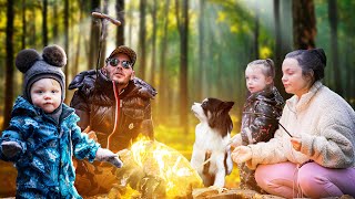 ÄVENTYR I SKOGEN MED FAMILJEN